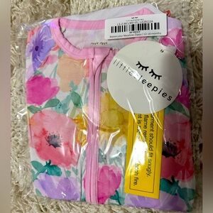 Little Sleepies NIB watercolor meadow zippy 12-18mos